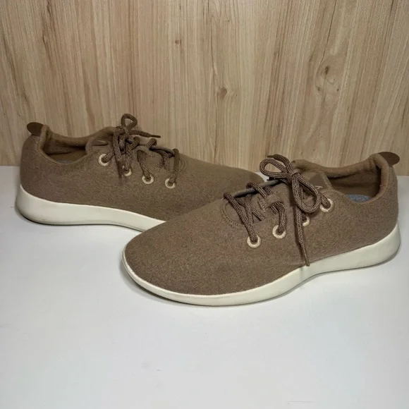 Allbird Wool Runner Tan Mens Size 12 - Picture 2 of 7